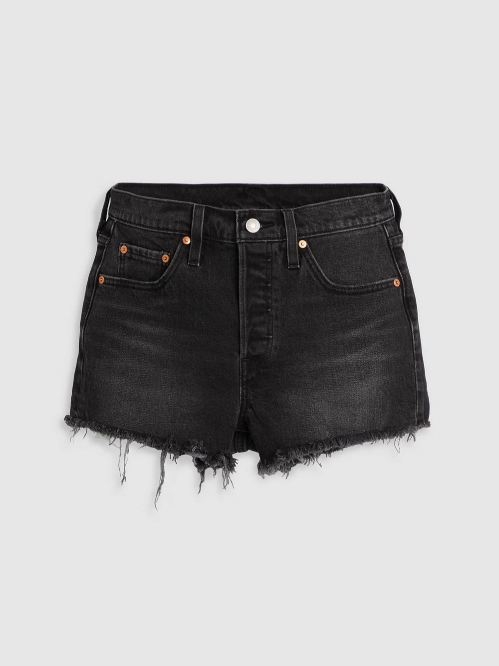 Levi's 501 Original Fit High Rise Women's Shorts Size 23 Step On It Black